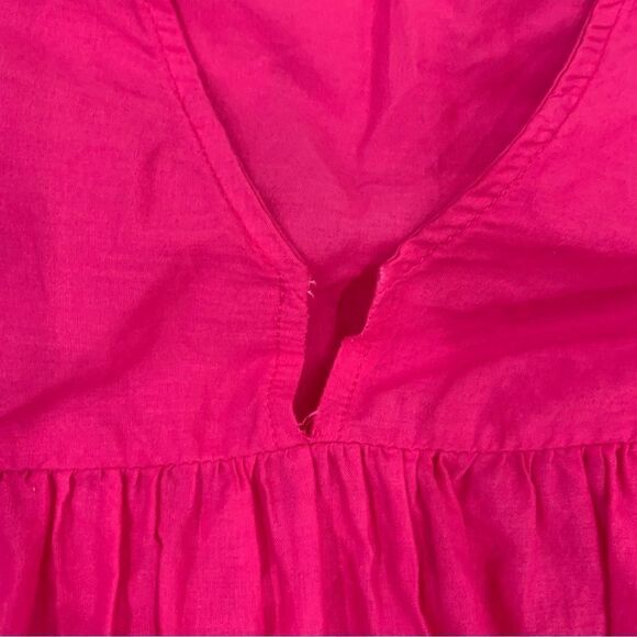 Devotion Twins Dress Sz Small Pink flare 3/4 Sleeve Boho V-Neck Oversized midi - Picture 9 of 11